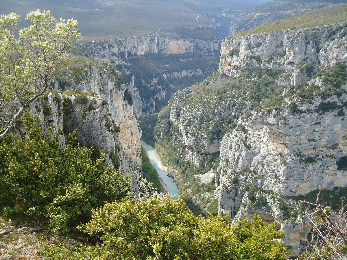 Le grand canyon du Verdon vu de la Corniche Sublime