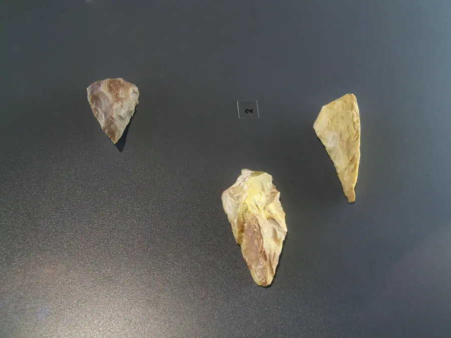Pointes de Quinson issues des fouilles de la grotte de la Baume Bonne, préhistoire des Gorges du Verdon